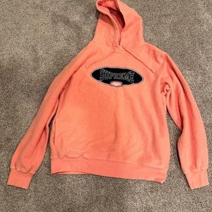 Supreme sweatshirt in light orange size medium.